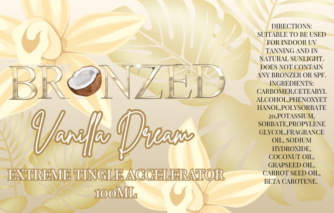 Vanilla extreme tingle tanning accelerator