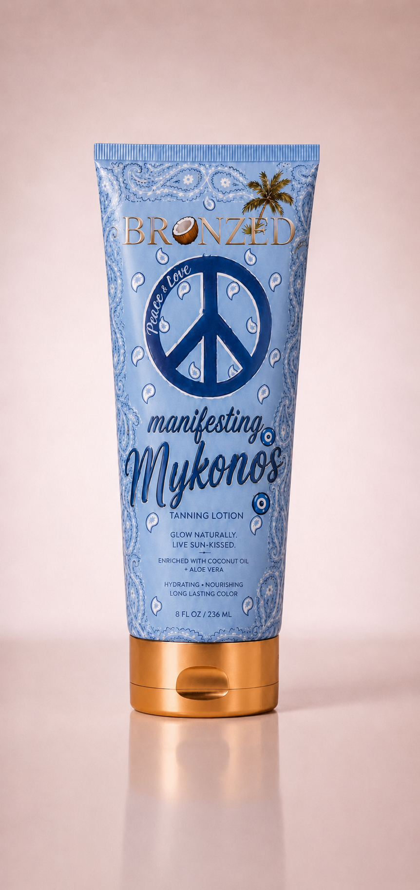 Manifesting Mykonos tanning accelerator